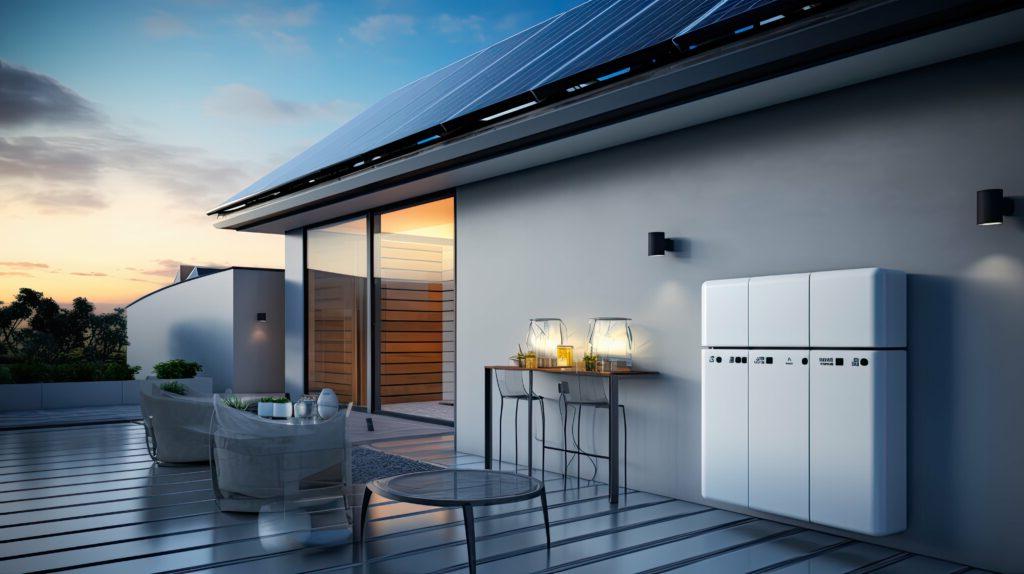 generac storage solar battery home illustration power panels, electricity system